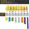 AM PM 31 Day Once-a Day Monthly Pill Planner Organizers - Large Compartment Pill Boxes Store Medications for Entire Month Plus Compartment for Extra Pills (AM/PM) (Am/Pm Yellow & Purple) view 4