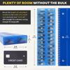 AM PM 31 Day Once-a Day Monthly Pill Planner Organizers - Large Compartment Pill Boxes Store Medications for Entire Month Plus Compartment for Extra Pills (AM/PM) (Am/Pm Blue & Blue) view 2