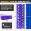 AM/PM 31 Day Once-a Day Monthly Pill Planner Organizers - Large Compartment Pill Boxes Store Medications for Entire Month Plus Compartment for Extra Pills (AM/PM Clear & Purple) view 2