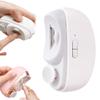 3 in 1 Electric Automatic Nail Clippers with Polishing, Safe Nail Trimmer with 2 Adjustable Speeds, Baby Nail Cutter, USB Rechargeable Electric Nail Clippers for Seniors, Adults, Children (White) view 1