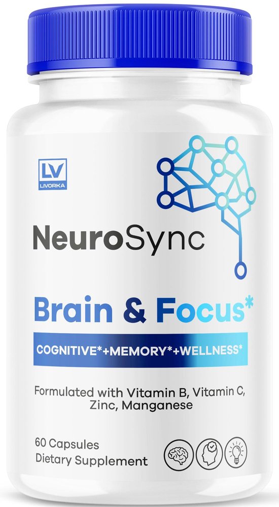 NeuroSync Brain Capsules, Neuro Sync Brain & Focus, NeuroSync Brain, NeuroSync Advanced Formula Capsules, NeuroSync Brain and Focus, NeuroSync Brain Supplement, 60 Capsules for 1 Month