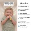 KLOUDYS Vibrating Baby Toothbrush l Bone Conduction Music l Soft BPA-Free Silicone Oral Sensory chew Toys for Kids & Babies, 9-24 Months, Yellow view 3