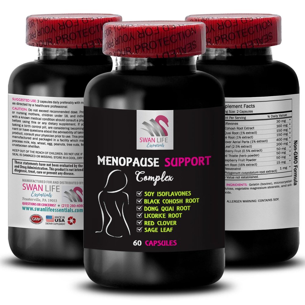 Refresh Blend - MENOPAUSE SUPPORT COMPLEX - Gentle Support, Nighttime Calm, Daily Tranquility, Women's Comfort, Soothing Relief, Balance Flow, Cooling Moments, Inner Ease 1 Bottle 60 Capsules