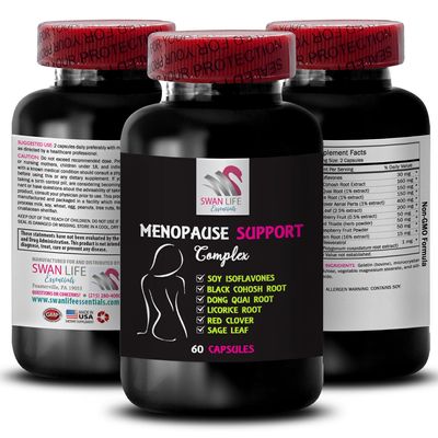 Gentle Support - MENOPAUSE SUPPORT COMPLEX - Daytime Refresh, Nighttime Tranquility, Balance Comfort, Refreshing Moments, Women's Serenity, Warmth Relief, Smooth Transition 1 Bottle 60 Capsules