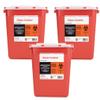 2 Gallon Large Sharps Container Safely Waste Biohazard Needle and Syringe Disposal Professional Use Biohazard Containers, Final Lock Lid (3) view 1
