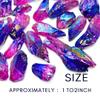 Crystals, Rocks, Jade, Crystals and Healing Stones, Witchcraft Supplies, Healing Crystals, Stones, Healing Stones, Rock Collection, Agate, Raw Stones (Pink-Tanzine Aura Quartz, 2 Pcs) view 3