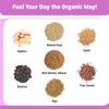 Farm to Table Foods Organic Apple Raisin Whole Grain Oatmeal High Fiber & Protein, All Natural - 20 lb. Bag view 3