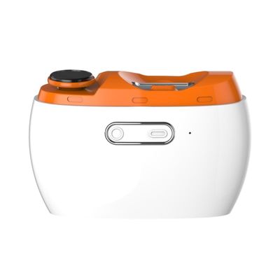 3 in 1 Electric Automatic Nail Clippers with Polishing, Safe Nail Trimmer with 2 Adjustable Speeds, Baby Nail Cutter, USB Rechargeable Electric Nail Clippers for Seniors, Adults, Children (Orange)