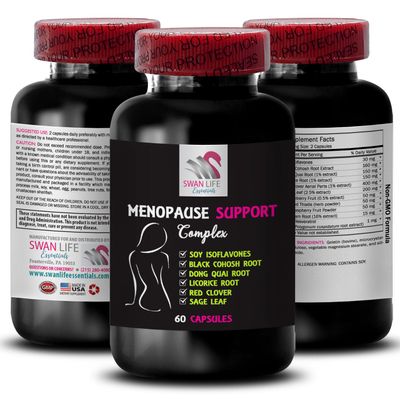 Gentle Ease - MENOPAUSE SUPPORT COMPLEX - Daily Harmony, Nighttime Tranquility, Refreshing Comfort, Women's Comfort, Warmth Moments, Soothing Support, Balance Flow, Inner Peace 1 Bottle 60 Capsules