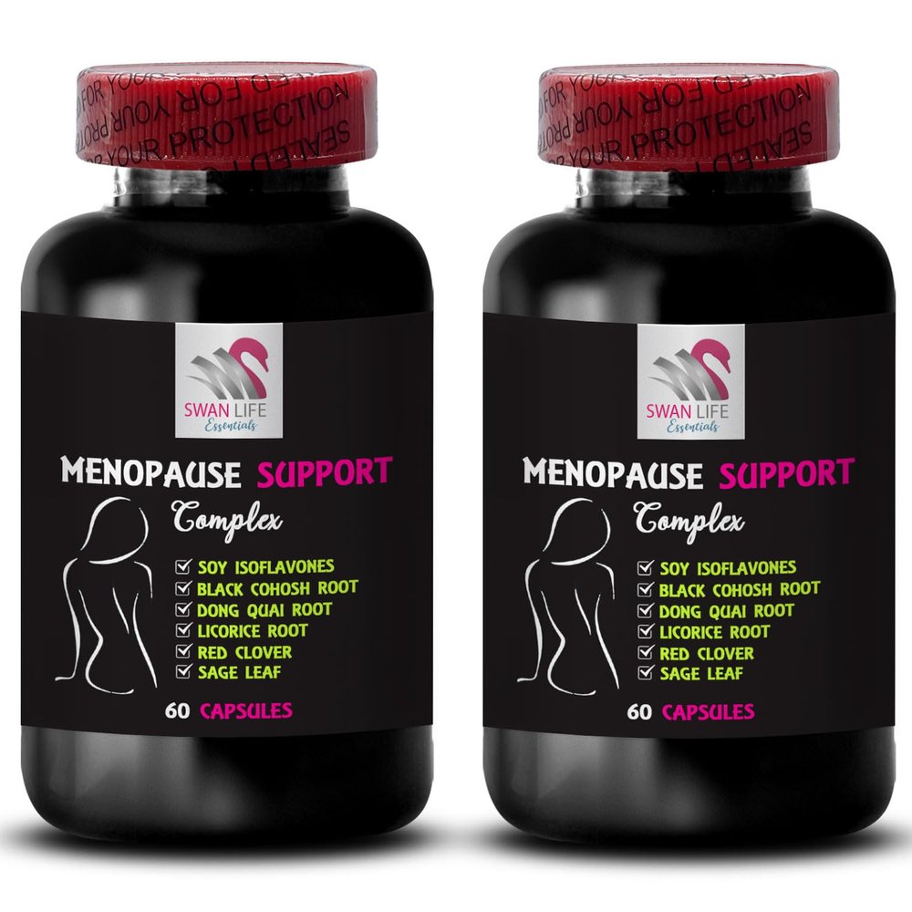 Refreshing Balance - MENOPAUSE SUPPORT COMPLEX - Gentle Ease, Nighttime Support, Daily Tranquility, Women's Serenity, Warmth Flow, Soothing Relief, Smooth Transitions 2 Bottle 120 Capsules