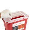2 Gallon Large Sharps Container Safely Waste Biohazard Needle and Syringe Disposal Professional Use Biohazard Containers, Final Lock Lid (5) view 3