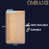 Kraft Paper Sandwich Bag with Window | 80 GSM, 5.75 X 2.75 X 9.5 & 100 Bags | Kraft with OPP Material, Packaging for Fresh Delights | Natural Kraft Paper, Heat Sealable Short Baguette Bags view 2
