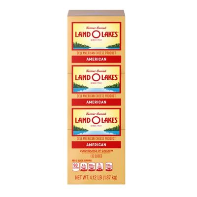 Land O Lakes Sliced Yellow American Cheese 132ct - 4.12 LB