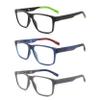 IVNUOYI 3 Pairs Reading Glasses Sports Style Frames with Spring Hinges, Flexible Blue Light Blocking Readers for Men and Women +3.00 view 1