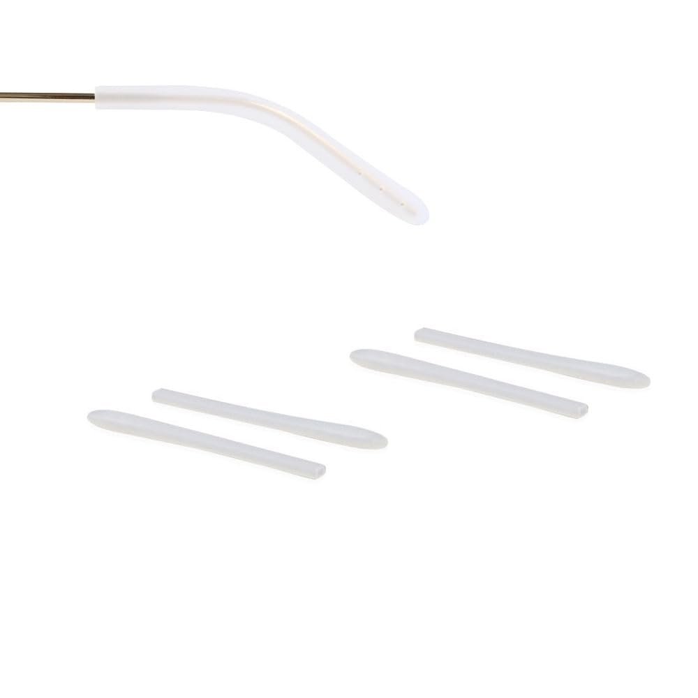 Eyeglasses End Tips Ear Sock Pieces Silicone Eyewear Anti-Slip Comfort Replacement Sleeve Metal Glasses Legs