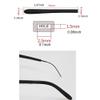 Eyeglasses End Tips Ear Sock Pieces Silicone Eyewear Anti-Slip Comfort Replacement Sleeve Metal Glasses Legs view 2