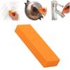 XDGJTBFMY Stainless Steel Scratch Eraser, Magical Rust Eraser Stainless Steel Cleaning Eraser, Rubber Rust Cleaning Eraser for Kitchen, Bathroom, Household Orange view 1
