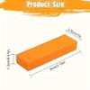 XDGJTBFMY Stainless Steel Scratch Eraser, Magical Rust Eraser Stainless Steel Cleaning Eraser, Rubber Rust Cleaning Eraser for Kitchen, Bathroom, Household Orange view 2