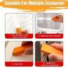 XDGJTBFMY Stainless Steel Scratch Eraser, Magical Rust Eraser Stainless Steel Cleaning Eraser, Rubber Rust Cleaning Eraser for Kitchen, Bathroom, Household Orange view 4