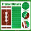 100 Pcs Football Treat Bags Football Candy Goodie Bags Sports Party Favors Gift Cellophane Bags with 100 Pcs Twist Ties for Birthday Sports Event Theme Party Supplies view 3