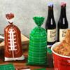 100 Pcs Football Treat Bags Football Candy Goodie Bags Sports Party Favors Gift Cellophane Bags with 100 Pcs Twist Ties for Birthday Sports Event Theme Party Supplies view 4