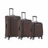 3-piece Lightweight and Stylish Travel Luggage, 20 Inches, 26 Inches, 30 Inches. Durable and Easy To Carry, Multi-level Telescopic Handle, Ergonomic, Suitable for Men and Women To Travel, Coffee Color view 1