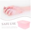 2pcs Double Layer Manicure Bowl for Hand Soaking Pink Plastic view 2