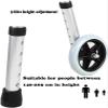 GenSDH Cerebral Palsy Walker Child, Foldable Aluminum Children's Walker, Adjustable Height Walking Standing Frame,for Child Lower Limb Rehabilitation Standing view 4