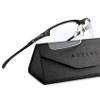 ANYLUV Blue Light Glasses for Men Sport Style Half-Rim Glasses Carbon Fiber Frame Gaming Computer Glasses Anti Eye Strain view 1