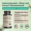 VINATURA Hydroxytyrosol Supplement, Olive Leaf Extract - 40% Hydroxytyrosol Olive Fruit Extract, 10% Oleuropein Olive Leaf Extract Capsules - 60 Capsules view 2