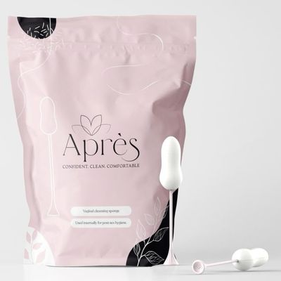 Aprs 10 Pack - Absorbing Sponge for Womens Post-Intimacy Comfort. No Leaks or Drips. Longer Handle. Best Grip. Hypoallergenic, Latex-Free Feminine Care & Hygiene Solution.