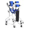120Kg/260Lbs Walker for Seniors Medical Hemiplegia Rehabilitation Training Support Walking Frame W/8 Round Wheels Height Width Adjustment for Disabled Adults/Kids Mobility Aids Wal view 1