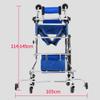 120Kg/260Lbs Walker for Seniors Medical Hemiplegia Rehabilitation Training Support Walking Frame W/8 Round Wheels Height Width Adjustment for Disabled Adults/Kids Mobility Aids Wal view 2