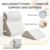 BDEUS 4-PCS Orthopedic Bed Wedge Pillow Set for Post-Surgery Recovery & Pain Relief - Adjustable Foam Support Pillows for Back, Leg, Neck & Shoulder Pain. Triangle Body Wedges for Sleeping, Sitting Up view 4
