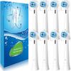 8 Pack Replacement Toothbrush Heads Compatible with Oral B iO, Brush Heads for Oral-B iO 2/3/4/5/6/7/8/9/10/7G Series, with Covers, White view 1