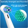 8 Pack Replacement Toothbrush Heads Compatible with Oral B iO, Brush Heads for Oral-B iO 2/3/4/5/6/7/8/9/10/7G Series, with Covers, White view 2