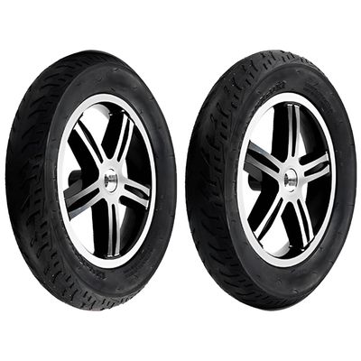 12 * 1/2x2 1/4 Electric Wheelchair Rear Wheel, 1 Pair 12 Inch Wheelchair Wheel Replacement, Power Wheelchair Accessory, Solid Tires