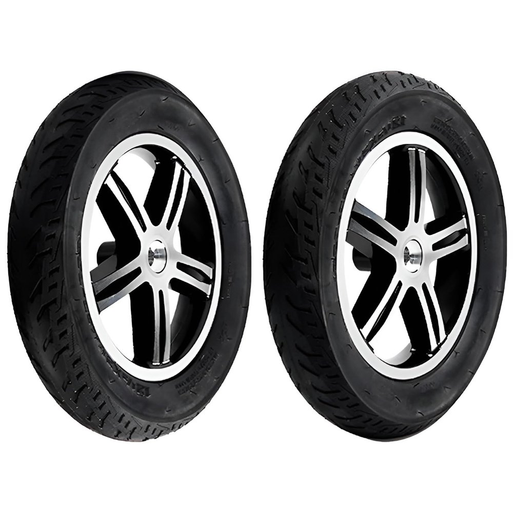 12 * 1/2x2 1/4 Electric Wheelchair Rear Wheel, 1 Pair 12 Inch Wheelchair Wheel Replacement, Power Wheelchair Accessory, Solid Tires