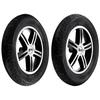 12 * 1/2x2 1/4 Electric Wheelchair Rear Wheel, 1 Pair 12 Inch Wheelchair Wheel Replacement, Power Wheelchair Accessory, Solid Tires view 1