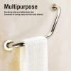 Shower Grab Bar, 17in Thick Anti Slip Bathroom Handrails Curved Bathtub Grab Bar Stainless Steel Handicap Grab Bars for Wall view 3
