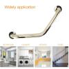 Shower Grab Bar, 17in Thick Anti Slip Bathroom Handrails Curved Bathtub Grab Bar Stainless Steel Handicap Grab Bars for Wall view 4