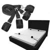 Bed Restraint Straps King Matress Adult Play Sex Ties Downs Ankles and Wrists for Adults Couples Queen Size Bed Restraints for Bed Spreader Bar Bonage Kit Sex Chain Handcuff Set for Bedroom Sweater view 2
