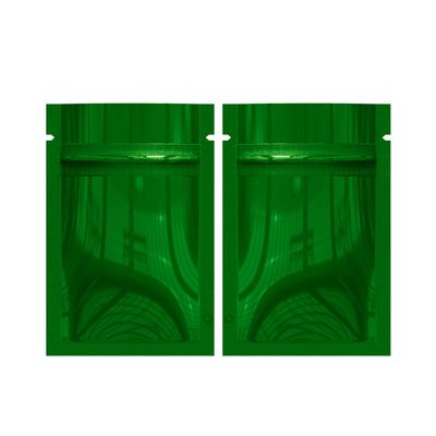 1000 Customized Printed Mylar Bags Design Logo Flat Resealable Zipper Pouches for Small Business, Pop Up Shop, Parties (Glossy Green, 2.95 inch x 3.94 inch)