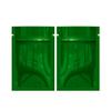 1000 Customized Printed Mylar Bags Design Logo Flat Resealable Zipper Pouches for Small Business, Pop Up Shop, Parties (Glossy Green, 2.95 inch x 3.94 inch) view 1