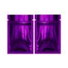 1000 Customized Printed Mylar Bags Design Logo Flat Resealable Zipper Pouches for Small Business, Pop Up Shop, Parties (Glossy Purple, 2.95 inch x 3.94 inch) view 1