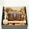 100% Authentic, USA - Made Raw Unfiltered Gourmet Honey Gift Box with Dipper by Pure Southern Honey [ 1 lb] - Unheated - Non - GMO, No Additives, All - Natural Sweetener- Environmental-Friendly Glass Jar view 4
