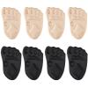 4 Pairs Metatarsal Pads for Women Foam Ball of Foot Cushions for Pain Relief and Comfort 2 Beige and 2 Black view 1