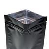 1000 Customized Printed Mylar Bags Design Logo Flat Resealable Zipper Pouches for Small Business, Pop Up Shop, Parties (Glossy Black, 3.94 inch x 5.91 inch) view 3