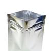 1000 Customized Printed Mylar Bags Design Logo Flat Resealable Zipper Pouches for Small Business, Pop Up Shop, Parties (Glossy Silver, 3.94 inch x 5.91 inch) view 3