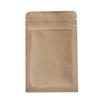 1000 PCS Custom Personalization Brown Kraft Mylar Foil Flat Resealable Zipper Seal Bags for Food Storage, Tea Bags, Parties, Small Businesses (3.54 inch x 5.51 inch) view 1